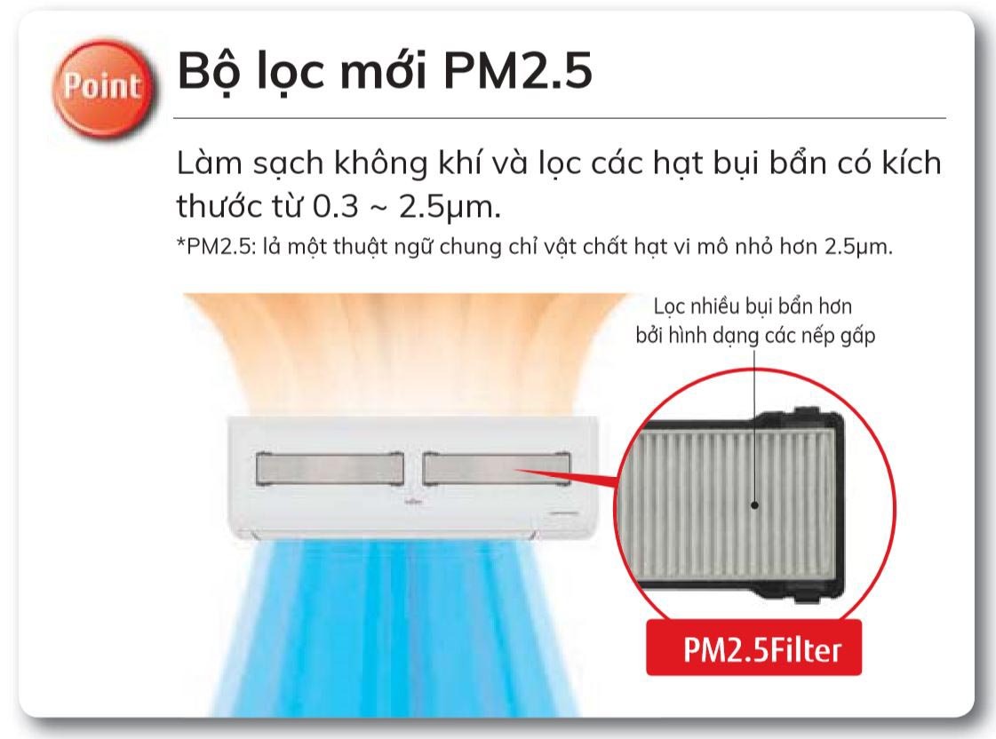 Điều hòa Fujitsu 9.000BTU 1 chiều inverter ASAG09CPTA-V